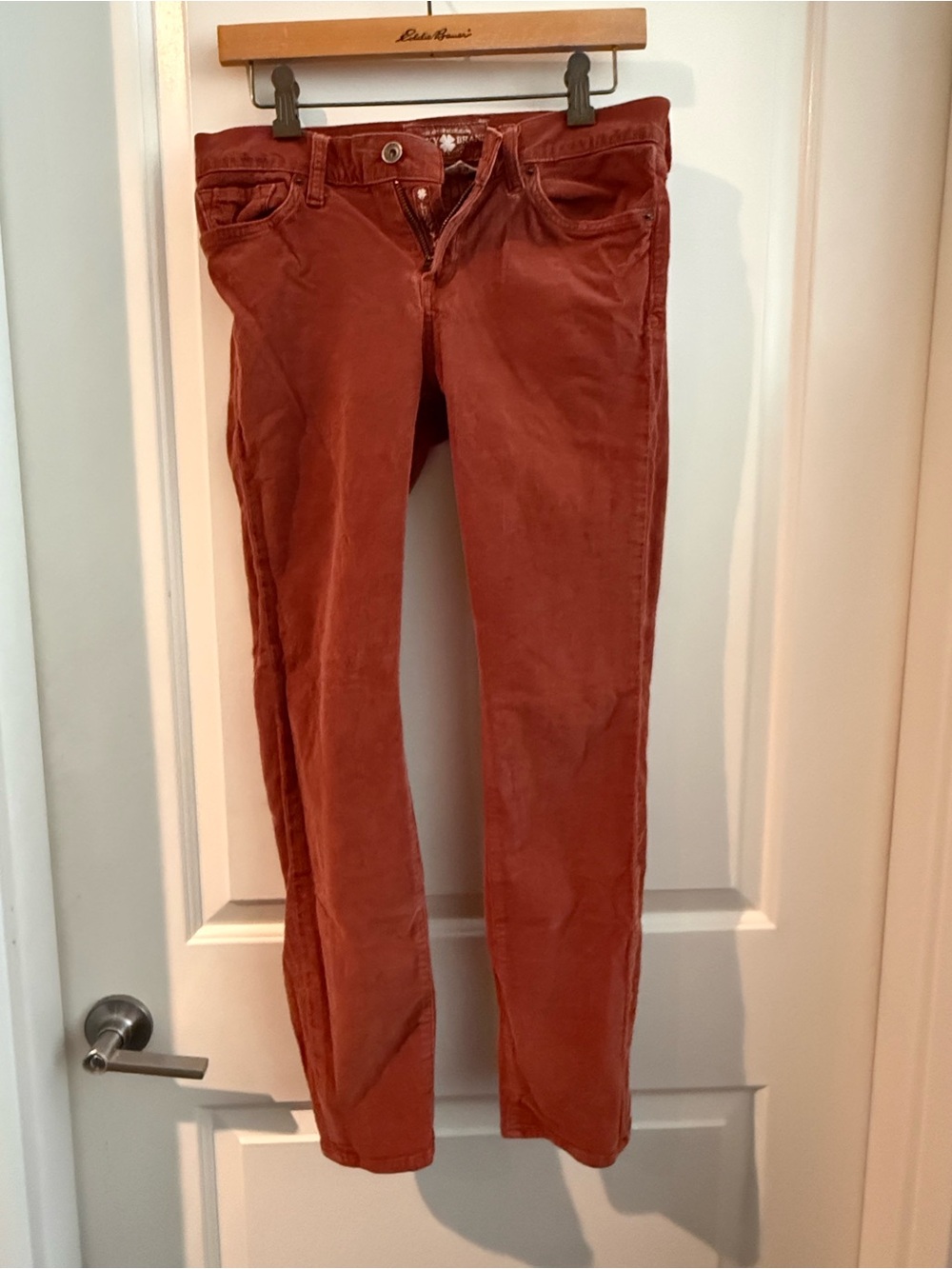 Lucky Brand Corduroy Pants in Burnt Orange